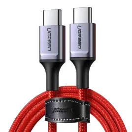 kabel-przewod-w-oplocie-usb-c-usb-c-2-0-3a-czerwony