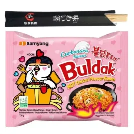 buldak-zupka-ramen-kurczak-carbonara-bardzo-ostra-samyang-paleczki-gratis