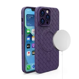 etui-pokrowiec-plecionka-do-iphone-13-pro-z-magsafe-woven-case-fioletowy