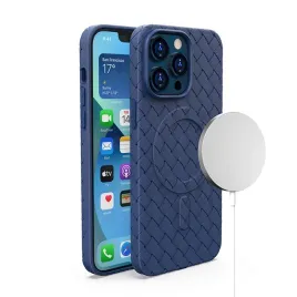 etui-pokrowiec-plecionka-do-iphone-15-z-magsafe-woven-case-granatowy