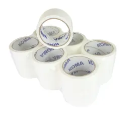48mmx60y-tasma-pakowa-klejaca-koma-biala-hot-melt-6-sztuk