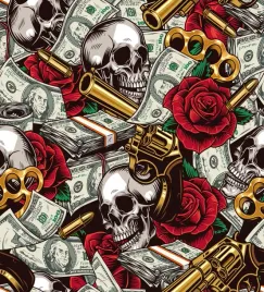 pizama-damska-prezent-na-walentynki-dla-niej-body-z-klapka-guns-roses-s