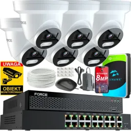force-zestaw-monitoringu-6x-kamera-ip-8mpx-4k-dysk-1tb-switch-poe-16ch