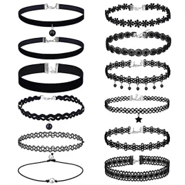choker-klasyczny-naszyjnik-tatuaz-komplet-zestaw-12-sztuk-rozne-wzory