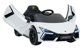 pojazd-lamborghini-revuelto-biale-przyciski-dzwiekow-i-klaksonu-kierownicy