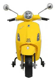 pojazd-skuter-vespa-roma-zolty-przyciski-dzwiekow-i-klaksonu-kierownicy