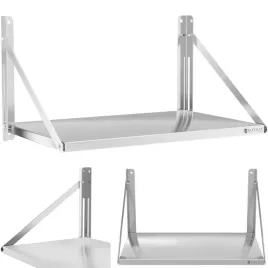 polka-scienna-skladana-stalowa-nierdzewna-80x45cm