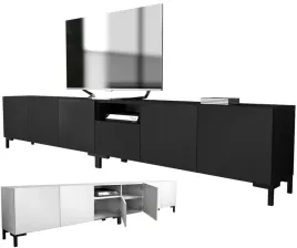 wysoka-szafka-rtv-pod-telewizor-300-300cm-komoda-rtv-czarna-mat-na-nozkach