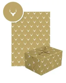papier-prezentowy-renifer-zloty-swiateczny
