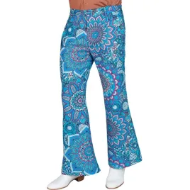 spodnie-meskie-disco-lata-70-te-niebieskie-kwiaty-xxl