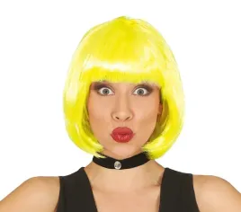peruka-zolta-z-grzywka-bob-krotka-neon-party