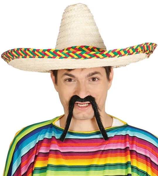 SOMBRERO MEKSYKAŃSKIE NATURALNE KAPELUSZ MEKSYK PRZEBRANIE LATO WAKACJE