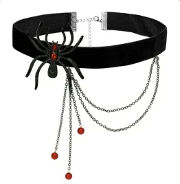 naszyjnik-choker-czarny-pajak-z-czerwonymi-kamieniami-gotycki-halloween