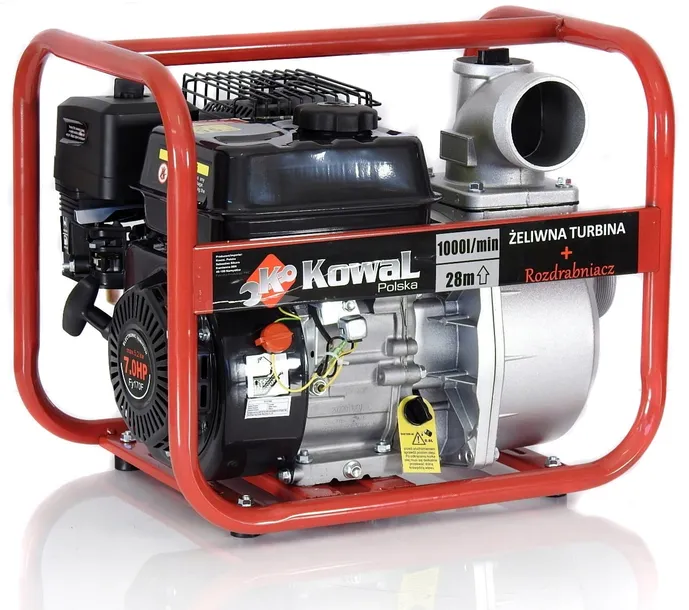 MOTOPOMPA 3" spalinowa pompa do wody 1000l/min 7hp ŻELIWNA TURBINA KowaL