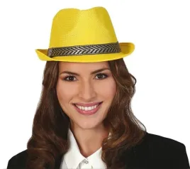 kapelusz-gangstera-disco-zolty-wstazka-karnawal
