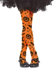 rajstopy-dzieciece-dla-dzieci-pomaranczowe-wzory-halloween-7-12