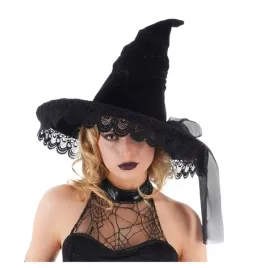 czarny-kapelusz-czarownicy-z-koronka-56-cm-akcesoria-do-przebran-halloween