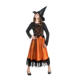 stroj-dzieciecy-czarownica-pomaranczowa-cekiny-przebranie-halloween-152
