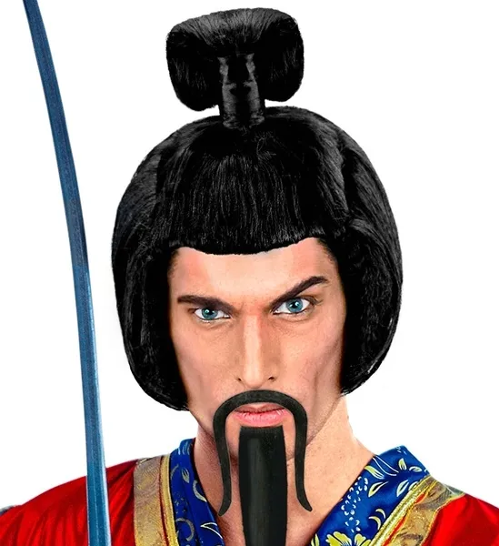 peruka-samuraj-samuraja-czarna-kok-koczek