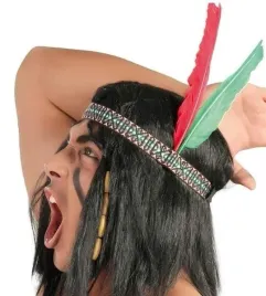 opaska-indianina-z-piorami-indianin-indianska