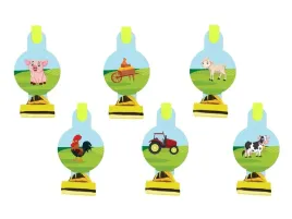 gwizdki-trabki-urodzinowe-farma-6-szt-zwierzeta-wies-urodziny-przyjecie