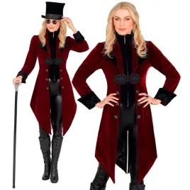 stroj-plaszcz-damski-bordowy-gotycki-steampunk-karnawal-halloween-xs