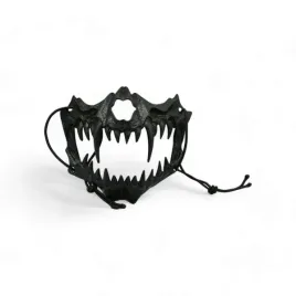 maska-kly-bestii-czarna-czern-zebiska-pol-halloween-halloweenowa-zwierze