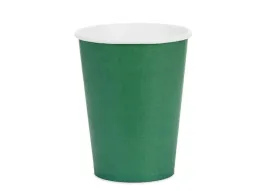 kubeczki-papierowe-ciemny-zielony-250-ml-6szt-kubki-zielen-urodziny-zielone