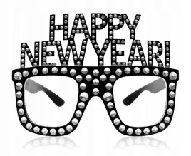 okulary-happy-new-year-nowy-rok-kwadratowe-czarne-srebrne-elementy
