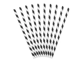slomki-papierowe-czarne-biale-10-szt-195-cm