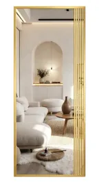 lustro-w-zlotej-aluminiowej-ramie-loft-170x70-lamele-zlote-bezkurzowe