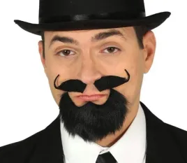 czarna-brodka-z-wasami-samoprzylepnymi-akcesoria