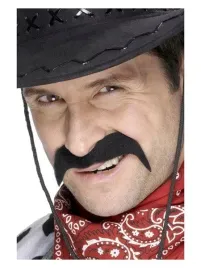 wasy-sztuczny-zarost-czarne-kowboja-kowbojskie