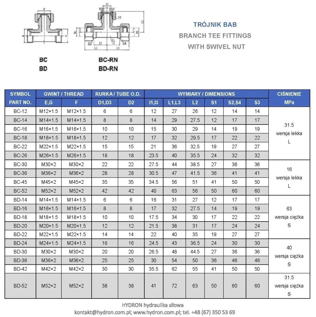 trojnik-bab-m52x2-38s-stan-nowy