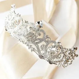 diadem-tiara-korona-srebrna-slubna-elegancka-wytworna-klasyczna-ksiezniczka