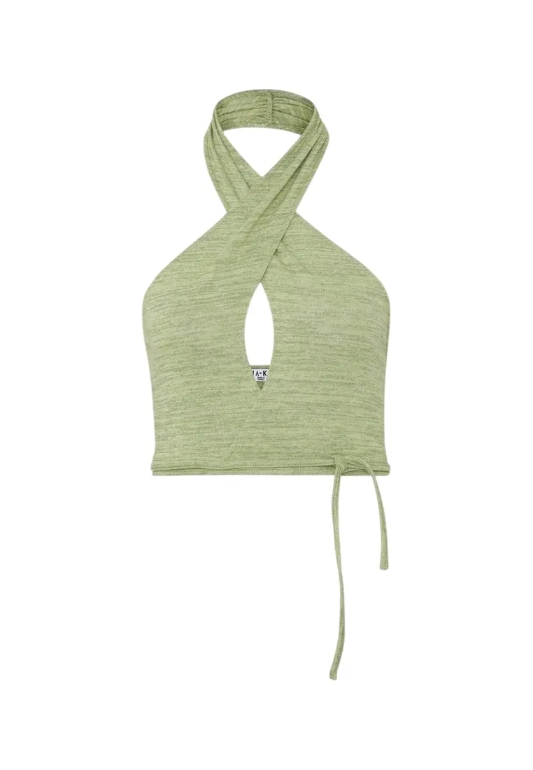na-kd-tie-strap-halterneck-top-m-stan-nowy