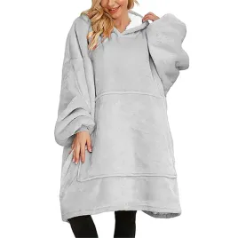 bluza-damska-szara-poliester-z-kapturem-wkladana-przez-glowe-uniwersalna