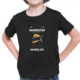 warsztat-dzwoni-musze-isc-koszulka-dziecieca-czarna