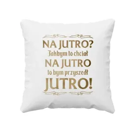 na-jutro-jakbym-to-chcial-na-jutro-to-bym-przyszedl-jutro-poduszka