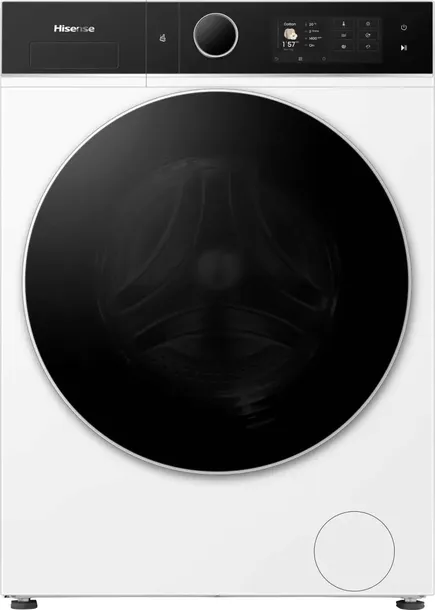 Nowoczesna Biała pralko suszarka 12/8 kg 1400 obr pompa ciepła Wifi 23 prog