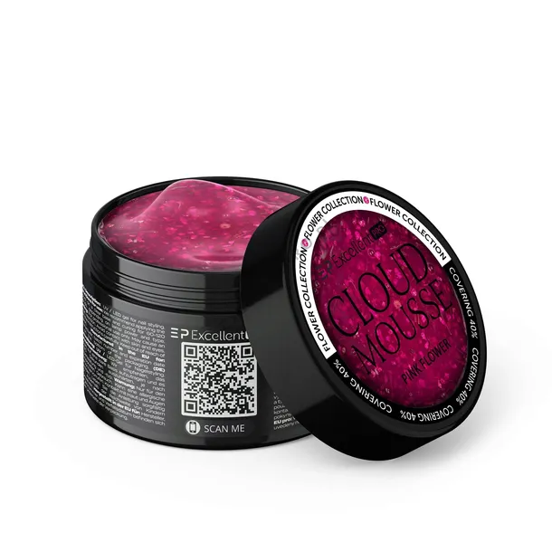 Excellent PRO Cloud Mousse PINK FLOWER 15g żel z kwiatkami