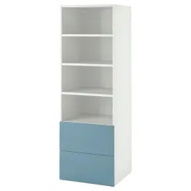 ikea-smastad-platsa-regal-60x57x181-cm-bialy-niebieski-z-2-szufladami