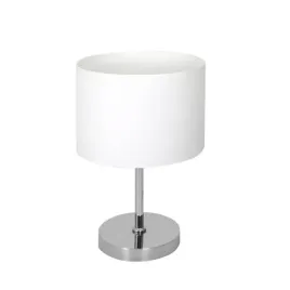 nowoczesna-lampka-nocna-z-bialy-abazurem-z-tkaniny-chromowana-podstawa