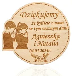 drewniany-magnes-podziekowanie-pierwsza-komunia-swieta-rodzenstwo