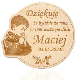 drewniany-magnes-podziekowanie-komunia-swieta-dla-chlopca-pamiatka-komununi