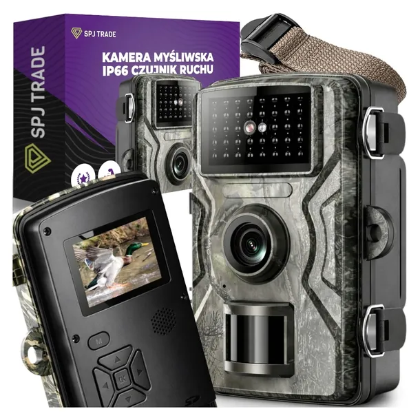 Kamera Leśna Fotopułapka Myśliwska FULL HD IR TRYB NOCNY CZUJNIK RUCHU 23m