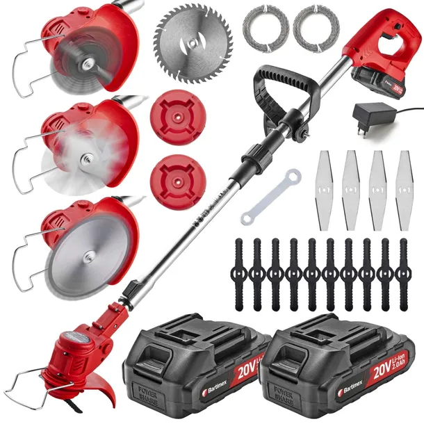 Podkaszarka Akumulatorowa 20V 800W 2x2,0Ah Kosa 15cm Wykaszarka Elektryczna