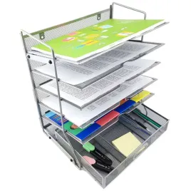 sorter-na-dokumenty-5-polek-a4-z-szuflada-srebrny
