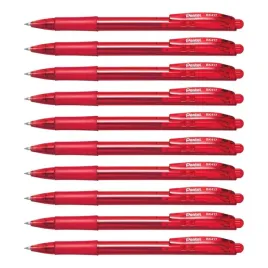 dlugopis-pentel-bk-417-automatyczny-czerwony-zestaw-x10