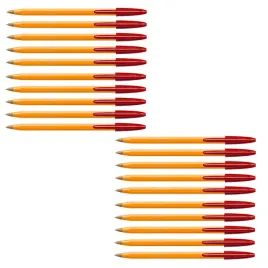dlugopis-atramentowy-olejowy-bic-orange-czerwony-zestaw-20-szt